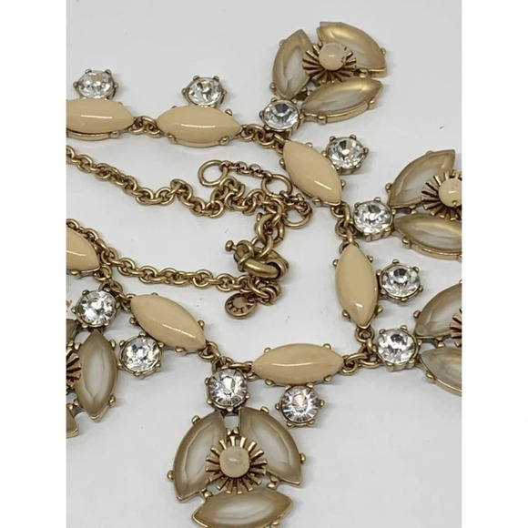 J. Crew Crystal Cluster Gold Necklace - Picture 3 of 3